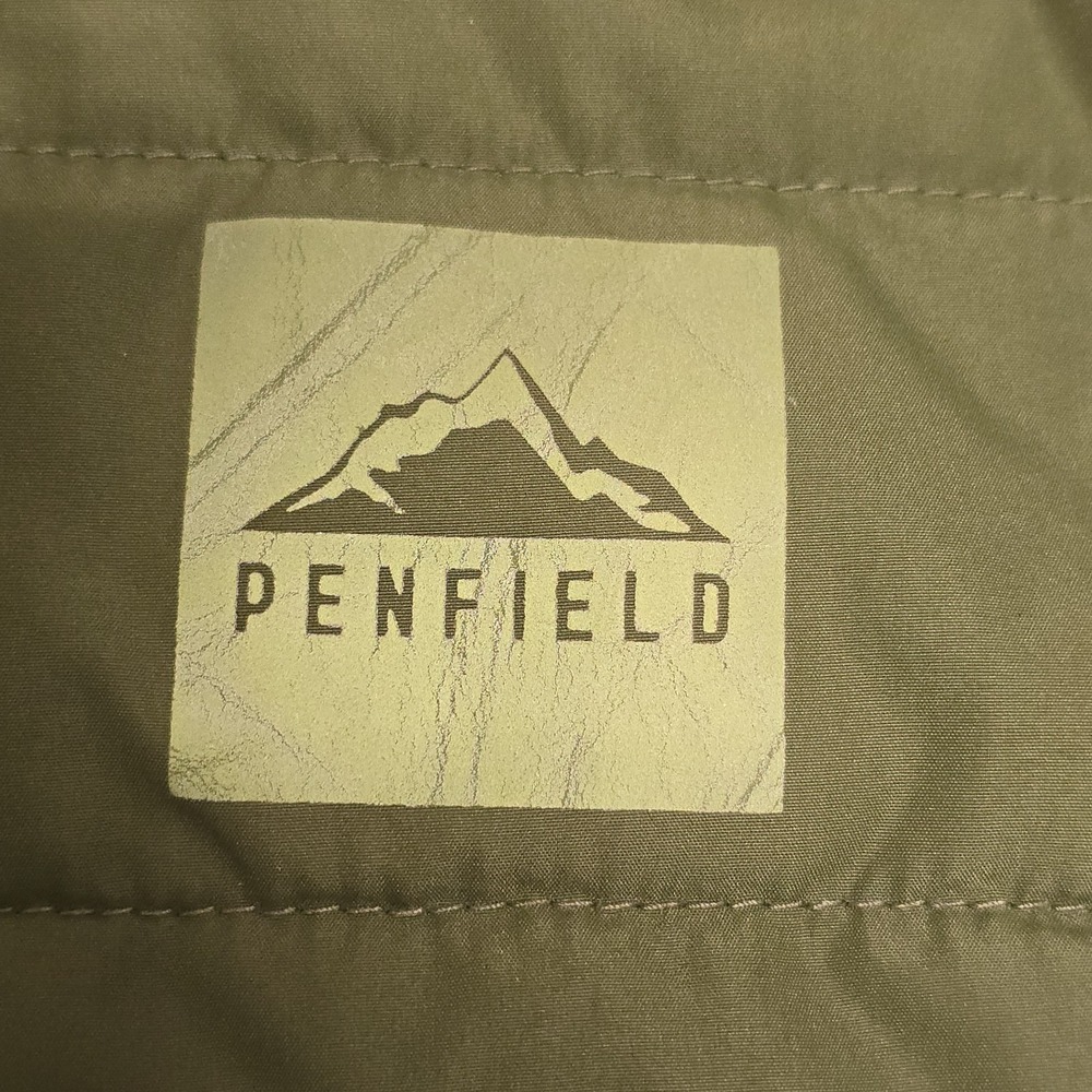 Penfield Quilted Puffer Vest Men XL Packable Reflective Green Full Zip Insulated - Picture 8 of 16